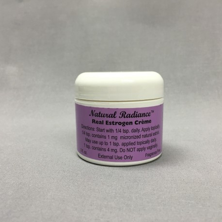Real Estrogen Crème (Estriol USP) 2oz pump bottle